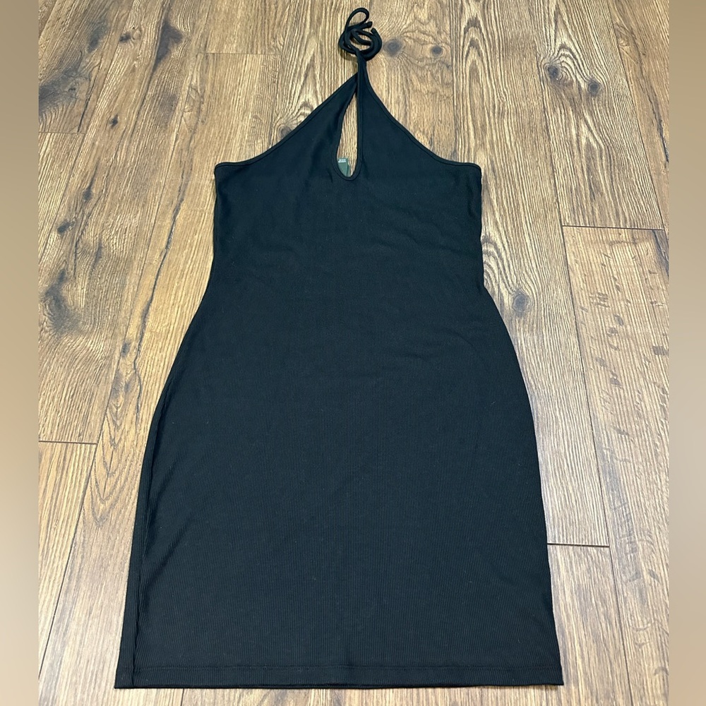 Black mini dress
